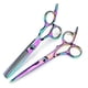 thumbnail image 2 of Juego de tijeras profesionales japonesas de acero para cortar el cabello con tijeras ergonómicas azules de 6 pulgadas., 2 of 5