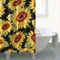 thumbnail image 4 of Waterproof Cute Sunflower Colorful Shower Curtain 72x72 Inch Boho Style Polyester Unique Shower Curtain for Bathroom Hotel Home Decor with 12 Plastic Hooks, 4 of 5