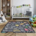 thumbnail image 3 of WOBOGO The Pattern Of Coffee Dessert Baby Playmats Extra Large Waterproof Rollable Activity Pads for Toddlers 50×50inch, 3 of 7