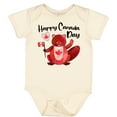 thumbnail image 3 of Inktastic Happy Canada Day Cute Red Beaver with Canadian Flag Boys or Girls Baby Bodysuit, 3 of 5