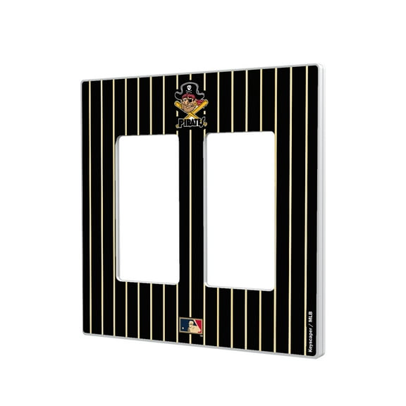 Pittsburgh Pirates 1958-1966 Cooperstown Pinstripe Double Rocker Light Switch Plate