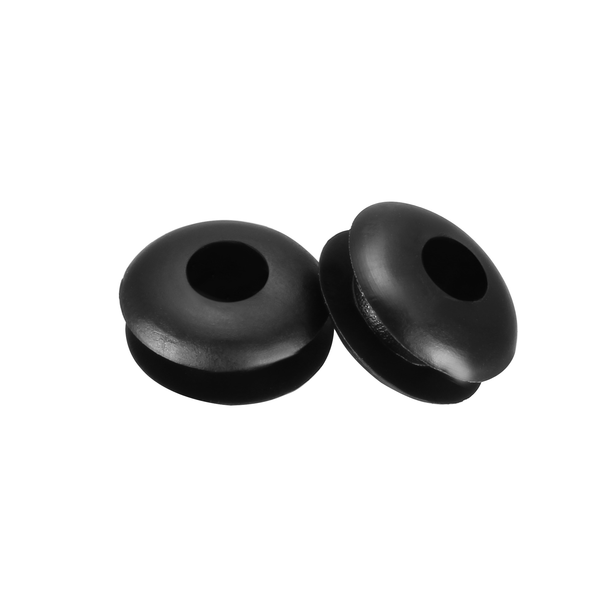 Rubber Grommets 4mm Dia. Wire Gasket Ring for Hole Plug Cable, Black 50