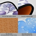 thumbnail image 3 of Kitchen Floor Mat 2 Sets Carpet Floor Mat Kitchen Mat Bathroom Mat Living Room Mat Bedroom Mat Absorbent Delicate Fabric No Ball Large Purple Plum, 3 of 7