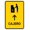Warning Sign 1, variant on ATM Yellow Spanish Portrait with Up Arrow - 8"x12" Metal Sign, Spanish Language Danger Warning, Man Cave Yard Indoor Outdoor Decor