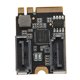 thumbnail image 5 of Adaptador M.2 A 2 Puertos SATA3.0, Chip JMB582 Velocidad De Transmisión De 6 Gbps Tarjeta De Expansión SATA3.0 De 2 Puertos Para Windows Para Computadora ANGGREK M.2 to SATA3.0 Expansion Card, 5 of 8