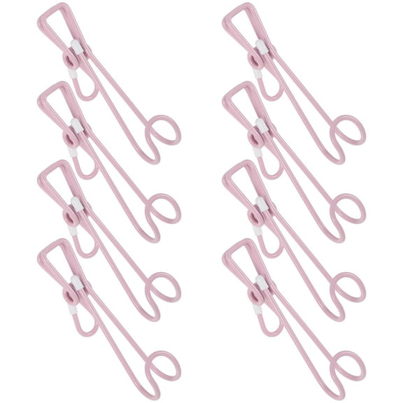 FOMIYES Metal Spring Clip Hooks for Home - Pink, Premium and Practical