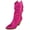 Fuchsia, variant on Women’s Rhinestone Cowboy Boots – Sparkly Western Mid Calf Boots, Glitter Cowgirl Boots with Chunky Heel, Pointed Toe Bling Fashion Boots for Women RIVER-35 Champagne Gold 9