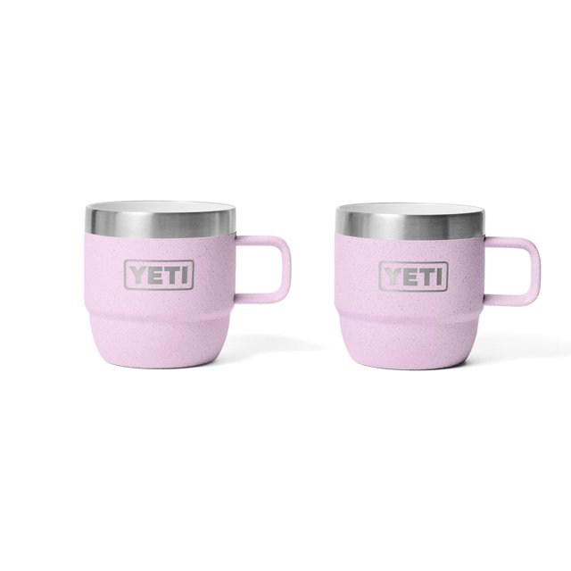 Taza YETI Rambler de acero inoxidable con aislamiento al vacío, 180 ml, paquete de 2 unidades