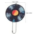 thumbnail image 2 of FRCOLOR 2Pcs Record Hanging Charm Keychians Pendant Music Party Favors Record Charm Record Pendant for Keychains, 2 of 8