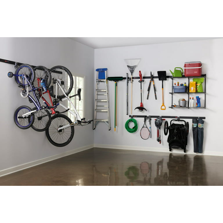 Rubbermaid Fast Track Garage Storage Wall Mounted 2-Handle Hook, 2 Piece
