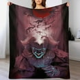 thumbnail image 5 of Horror Blanket Movie Flannel Throw Blankets Soft Pile Cozy Plush Throw Blanket for All Seasons, 3D Printed Warm Blanket for Sofa Beds Home Decor, 5 of 10