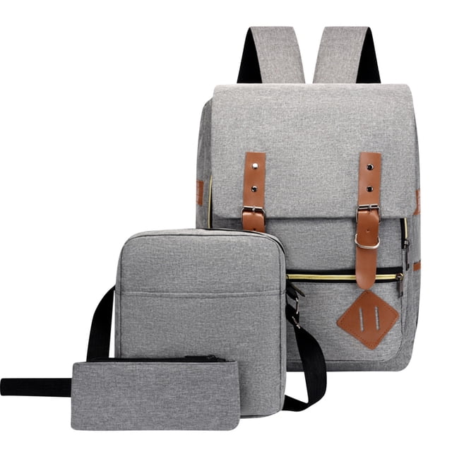 Mochilas para la Escuela Tres Piezas Set de Mochila, Mochila para Estudiantes Universitarios, Adecuado para la Escuela Y Viajes Al Aire Libre, Bolsas de Computadora de Hombres Y Mujeres de Gran Capaci