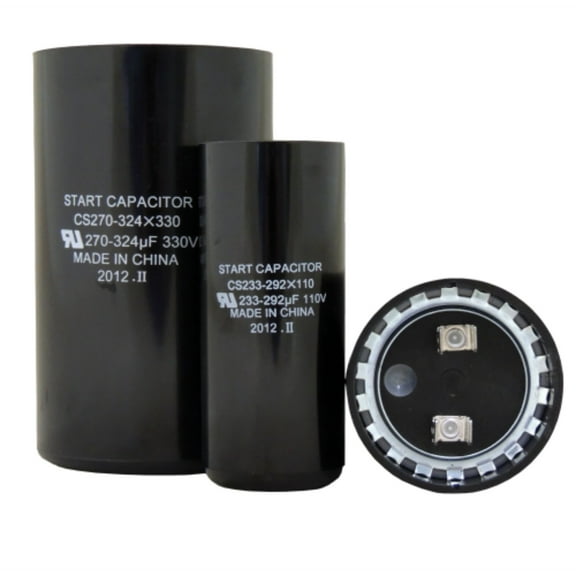 Start Capacitor, Round, 145-175 Mfd., 220 Volt, CS145-175X220