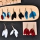 thumbnail image 5 of Pendientes Qarigey de 2 uds. joyería Retro vintage Color negro azul mix-color Blanco Rojo, 5 of 6