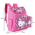 thumbnail image 3 of Sanrio-mochila escolar de Hello Kitty para estudiantes, bolso de mano de la serie Kuromi My Melody, de dibujos animados, con estuche para lápices, 3 of 3