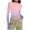Pink, variant on Gradient Long Sleeve Tops for Women Slim Fit Stretchy Crewneck Tee Fall Winter Ombre Fitted Basic Shirt