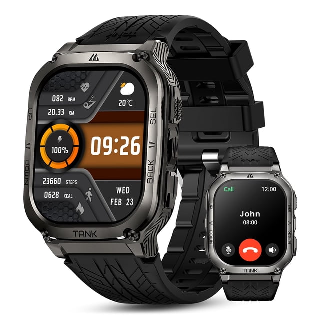 Reloj inteligente AMAZTIM M3, batería de 60 días, 50 m, resistente al agua