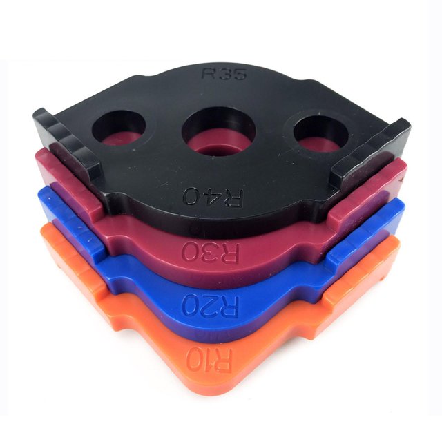 Guardoinrt Coin de Routeur Professionnel 4x pour Lisse Noir 111x80x18mm 1Set