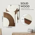 thumbnail image 2 of 3 Packs Wood Wall Decor - Geometry Abstract Modern Home Wood Wall Art Sculpture for Living Room, Bedroom, Office (11.8 x 15.7 x 1.14 inches), 2 of 6