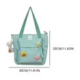 thumbnail image 2 of Bolso de mano lindo para mujer bolso de mano Kawaii de lona de gran capacidad bolso de viaje al aire libre, 2 of 9