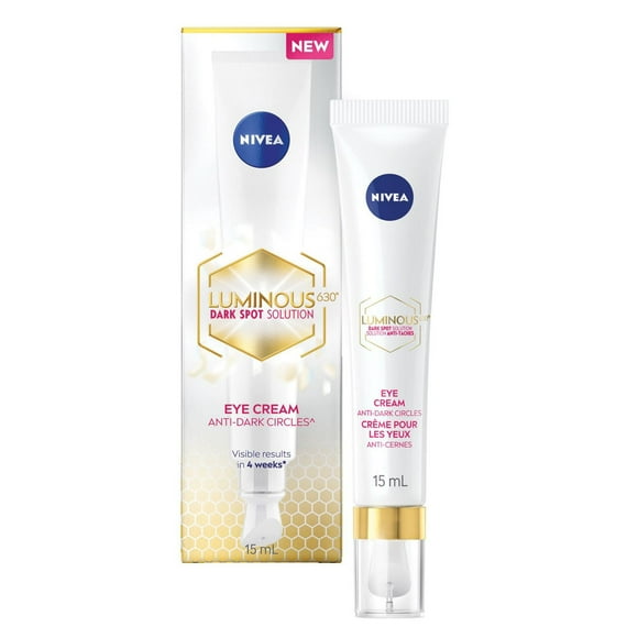 NIVEA LUMINOUS630 Dark Spot Solution Eye Cream for All Skin Types, 15mL