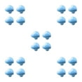 thumbnail image 3 of Guardoinrt 4pcs Unleash Creativity With These Unique Cabinet Knobs Sleek Appearance light blue 5Set, 3 of 6