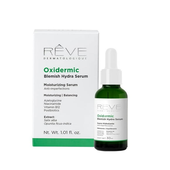 Reve Dermatologique | Oxidermic Blemish Hydra Serum - Suero Anti imperfecciones – Hidratante para pi multicolor
