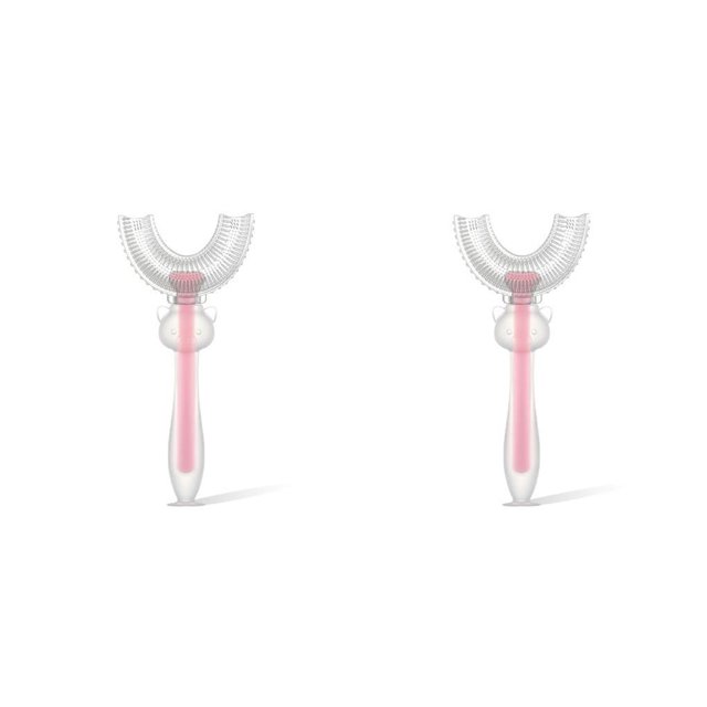 Toystoory Cepillo de de silicona para bebés en forma de U de doble cara para niños mordedores de manijas limpieza de mano niños Type6 NO6 Toystoory CBP161971