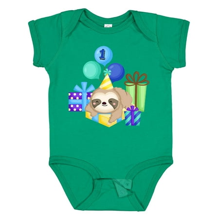 

Inktastic 1st Birthday Sloth Gift Baby Boy or Baby Girl Bodysuit