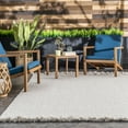 thumbnail image 5 of nuLOOM Braided Courtney Tassel Indoor/Outdoor Area Rug, 8' x 8', Square, Courtney Ivory, 5 of 5