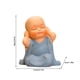 thumbnail image 3 of Figura de resina Zen Monk • Decoración marrón sobre la mesa • Adorno de escritorio adorable • Decoración para el hogar y la oficina • Acento de bonsái, 3 of 7