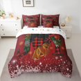 thumbnail image 2 of Homewish Black Girl 7pcs Bedding Comforter Set for Teens,Green Red Queen Bedding Sets Super Cozy,Merry Christmas Queen Sheet Sets,Breathable Home Decor,Reversible, 2 of 8