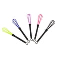 thumbnail image 2 of 5 Pack Barber Hair Color Whisk Kitchen Cream Mixer Tools w/ Hanging Hole, 2 of 8
