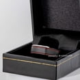 thumbnail image 2 of Jewelry Avalanche Double Red Grooved Accent Tungsten Wedding Band for Men, Firefigther Ring, 8MM, size 10, 2 of 4
