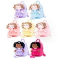 thumbnail image 2 of Gloveleya Toddler Dolls Girl Gifts Baby Girl Dolls Kindergarten Soft Plush Curly Hair Girl Doll Pocket Light Skin Lilac 9 Inches, 2 of 4