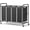 black, variant on Laundry Hamper Sorter Cart: 4-Section Organizer with Heavy-Duty Lockable Wheels and Removable Bags | 180L Rolling Laundry Basket for Dirty Clothes in Laundry Room or Small Spaces (Multicolor)