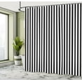 thumbnail image 4 of Ambesonne Black and White Stripe Shower Curtain, Classic Line, 69"Wx84"L, Black White, 4 of 4