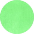 thumbnail image 1 of Ahgly Company Indoor Round Solid Emerald Green Modern Area Rugs, 7' Round, 1 of 4