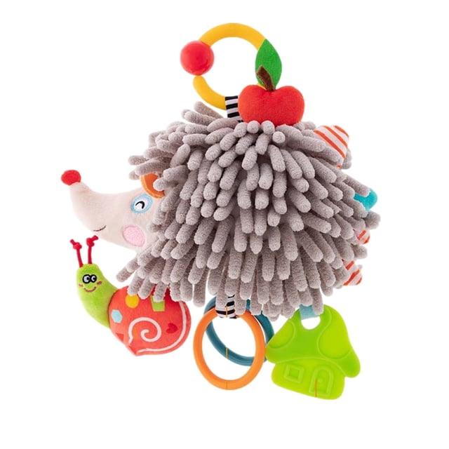 Agiferg Baby Bed Bell Rattle Toys Neonatal Baby Clock Toys, Comfort Toys, Soft Rattles Teether Hanging Toys