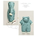 thumbnail image 3 of FDDMis Kids Puffer Jacket Boys Baby Wearing Winter Coat Boys Jackets Size 14-16 Bring Home Baby Outfit Newborn Boy 9 to 12 Month Boy Clothes 2t Girl, Green 12-18 Months, 3 of 4