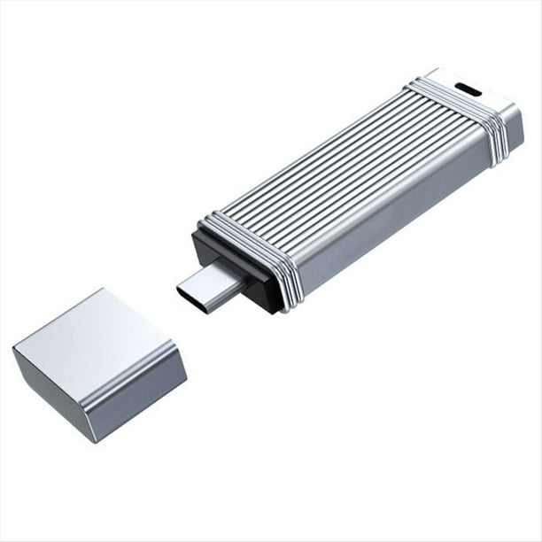 Unidad Flash Portátil Tipo C de Alta Velocidad, Memoria Externa Tipo C de 128 GB, Disco U Metálico para Computadora.
