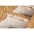 thumbnail image 3 of BirdRock Home Water Hyacinth Laundry Hamper Divided, 3 of 5