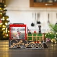 thumbnail image 4 of Tren navideño musical iluminado con forma de bola de nieve para fiestas de oficina Muñeco de nieve estático, 4 of 6
