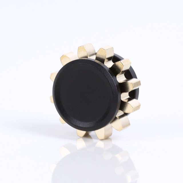 Giroscopio de punta de dedo Mini giroscopio de un diente Engranaje de latón Juguete de descompresión creativo Spinner de mano