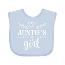 Inktastic Auntie Girl for Niece Girls Baby Bib