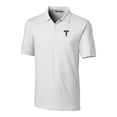 thumbnail image 2 of Men's Cutter & Buck  White Tulsa Drillers Big & Tall Forge Pencil Stripe Stretch Polo, 2 of 3