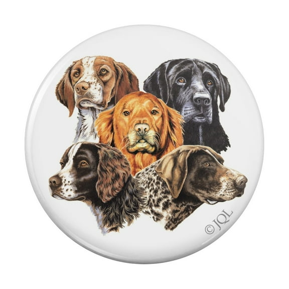 Hunting Breed Dogs Kitchen Refrigerator Locker Button Magnet
