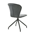 thumbnail image 5 of Petrie Dining Room Accent Chair in Grey Fabric and Black Finish - Set of 2, 5 of 7