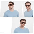 thumbnail image 4 of Rimless  Square Sunglasses for Women Men Flat Top Shield Frameless Sun Glasses, 4 of 6