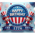 thumbnail image 4 of Patriotic Design Happy Birthday Banner Red Blue White Balloon Decoration Fourth of July Independence Day Celebration for Birthday Party Event Decoration Holiday, 4 of 8